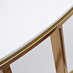 Консоль приставная полукруглая на основании золотого цвета Interior Accent варинант исполнения - 2 | Loft Concept в Кирове