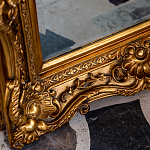 Зеркало настенное золотое с резным орнаментом Classic Ornament Mirror варинант исполнения - 3 | Loft Concept в Кирове