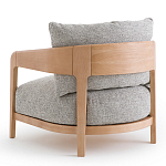 Кресло с каркасом из массива ясеня Deniaud Ash Grey Armchair варинант исполнения - 3 | Loft Concept в Кирове