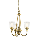 Люстра с прозрачными плафонами из пузырчатого стекла Kichler варинант исполнения - 1 | Loft Concept в Кирове