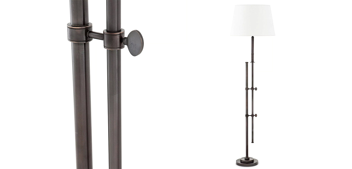 Торшер Eichholtz Floor Lamp Gordini Bronze Торшер Eichholtz Floor Lamp Gordini Bronze - Loft-Concept в Кирове