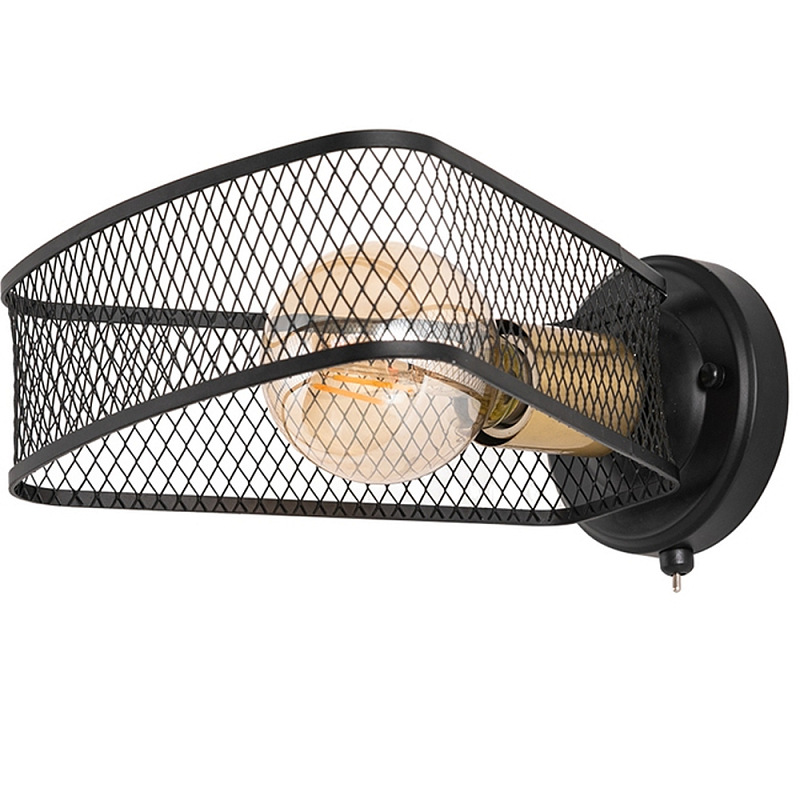 Бра в стиле лофт Lamp Malik Черный Бра в стиле лофт Lamp Malik Черный в Кирове | Loft Concept