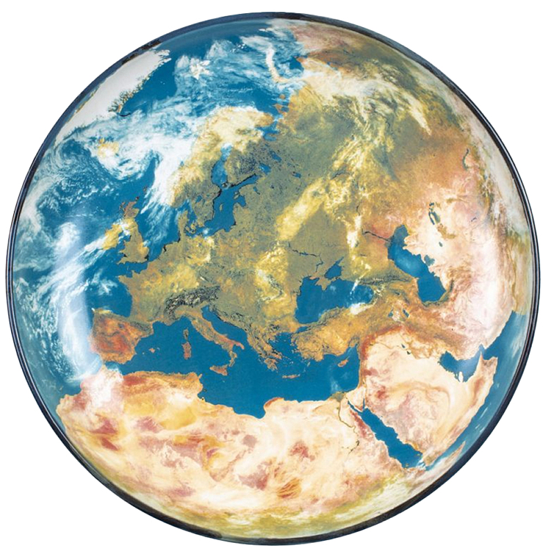 Блюдо Seletti Earth Europe Черный Синий Бежевый Блюдо Seletti Earth Europe Черный Синий Бежевый в Кирове | Loft Concept