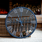 Часы настенные зеркальные с серебряным металлическим циферблатом Mirror Tower Clock варинант исполнения - 5 | Loft Concept в Кирове