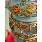 Ваза с птичкой из фарфора с бронзовыми элементами Garden of Eden варинант исполнения - 10 | Loft Concept в Кирове