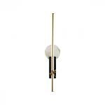 Бра с круглым плафоном из алебастра и бронзовой декоративной стрекозой 65 Alaris  варинант исполнения - 1 | Loft Concept в Кирове