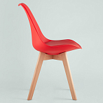 Стул с основой из пластика и мягким сиденьем Arvika Red варинант исполнения - 3 | Loft Concept в Кирове