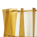 Потолочный светильник круглый с каркасом в форме треугольников и тканевым абажуром Brutal Light варинант исполнения - 2 | Loft Concept в Кирове