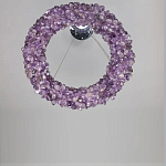 Люстра кргулая из фиолетового хрустального камня Purple Diamond варинант исполнения - 1 | Loft Concept в Кирове