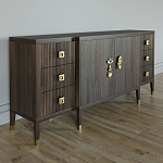 Большой Комод-буфет Elsa Dreams Walnut с ящиками варинант исполнения - 4 | Loft Concept в Кирове