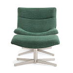 Кресло вращающееся с подставкой для ног зеленое Verdante варинант исполнения - 2 | Loft Concept в Кирове