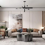 Дизайнерский журнальный стол зеркальный волнистой формы Gytep варинант исполнения - 1 | Loft Concept в Кирове