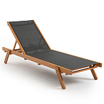 Шезлонг из текстиля и эвкалипта Power of Nature варинант исполнения - 1 | Loft Concept в Кирове