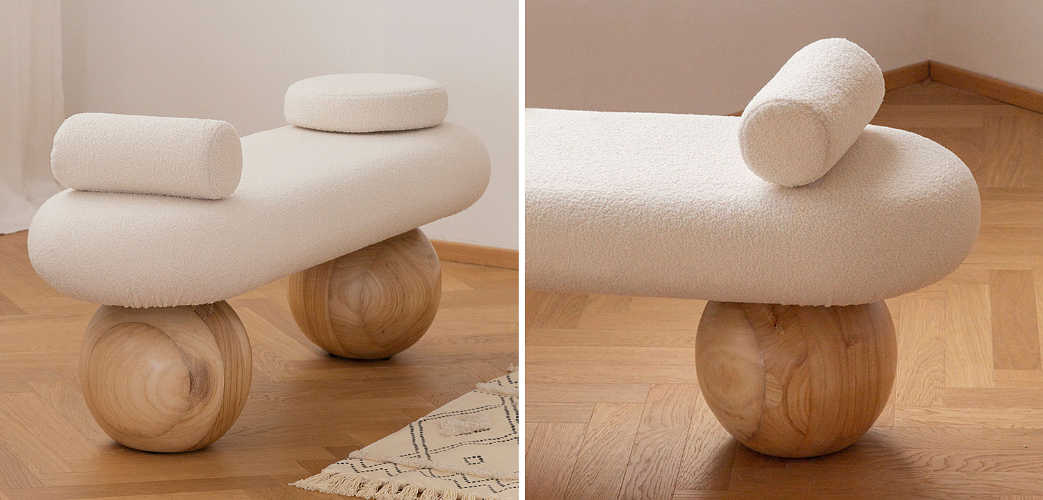 Банкетка Jemima Wooden Forms Bench Банкетка Jemima Wooden Forms Bench - Loft-Concept в Кирове