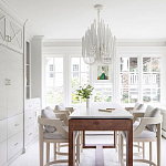 Люстра белая с несколькими ярусами деревянных палочек Bright Wooden Chandelier варинант исполнения - 7 | Loft Concept в Кирове