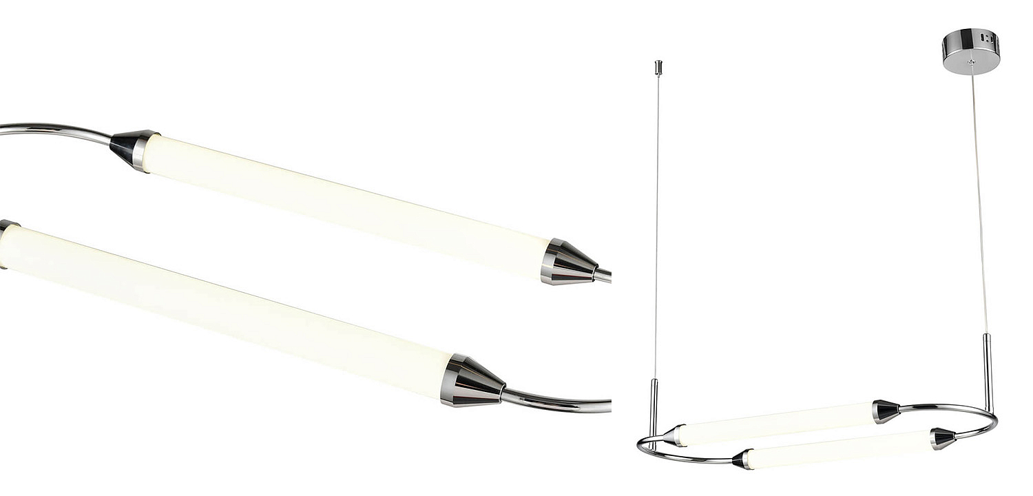Подвесной светильник Giopato & Coombes CIRQUE Pendant Ellipse Horizontal Chrome Подвесной светильник Giopato & Coombes CIRQUE Pendant Ellipse Horizontal Chrome - Loft-Concept в Кирове