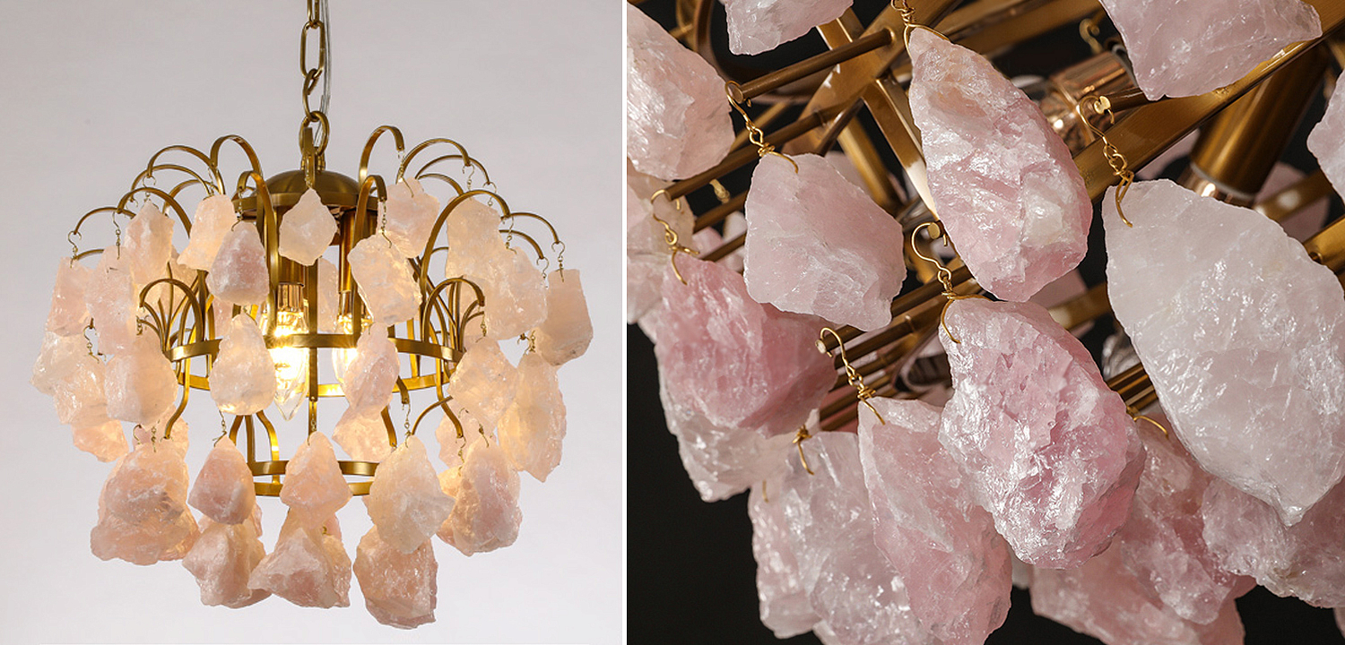 Hardis Pink stone Chandelier 30 Hardis Pink stone Chandelier 30 - Loft-Concept в Кирове