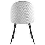 Мягкий стул в сером велюре Miruna Chair варинант исполнения - 3 | Loft Concept в Кирове