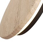 Бра с круглым плафоном из травертина Shaw Marble Lighting варинант исполнения - 5 | Loft Concept в Кирове