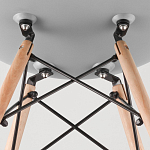 Пластиковый стул на ножках из массива бука Eames Mint варинант исполнения - 8 | Loft Concept в Кирове