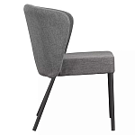 Стул серый с широкой закругленной спинкой Chair Gray Attractive варинант исполнения - 2 | Loft Concept в Кирове