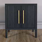 Тумбочка Primo с дверцами шпон Черный дуб варинант исполнения - 2 | Loft Concept в Кирове