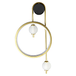 Бра с круглой рамкой и стеклянными белыми шарами B.LUX C Ball варинант исполнения - 1 | Loft Concept в Кирове