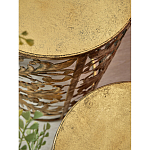 Столик приставной с цветочной резной фактурой Madagascar варинант исполнения - 2 | Loft Concept в Кирове