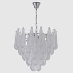 Люстра с подвесками из рифленного стекла в форме капель Textured Glass Chandelier варинант исполнения - 2 | Loft Concept в Кирове