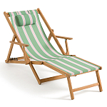 Шезлонг из акации и ткани Venezuela варинант исполнения - 1 | Loft Concept в Кирове