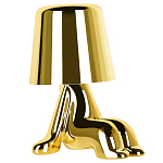 Настольная лампа фигурная цвета золото с гладким абажуром Высота 16 см Sophia варинант исполнения - 2 | Loft Concept в Кирове