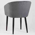 Мягкое кресло на металлических ножках Shaggy Dark Grey варинант исполнения - 4 | Loft Concept в Кирове