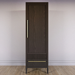 Узкий Шкаф Primo с 2 выдвижными ящиками Темный орех варинант исполнения - 2 | Loft Concept в Кирове