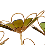 Люстра золотого цвета в форме цветка Hanging Flowers варинант исполнения - 2 | Loft Concept в Кирове