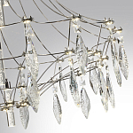 Люстра подвесная из металла с хрустальными прозрачными подвесками Quasar 81 варинант исполнения - 13 | Loft Concept в Кирове