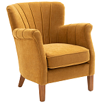 Кресло велюровое на ножках из массива ясеня Jessie Armchair варинант исполнения - 1 | Loft Concept в Кирове