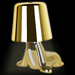 Настольная лампа фигурная цвета золото с гладким абажуром Высота 16 см Sophia варинант исполнения - 7 | Loft Concept в Кирове