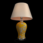 Настольная лампа желтая с изображением белых птиц Flight Among Acacia варинант исполнения - 4 | Loft Concept в Кирове