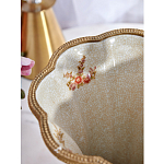 Ваза голубого цвета из фарфора с цветочным рисунком и бронзовой стрекозой Blue Garden варинант исполнения - 6 | Loft Concept в Кирове