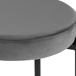 Табурет с мягким круглым сиденьем RIO Grey варинант исполнения - 3 | Loft Concept в Кирове