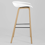 Барный стул на ножках из натурального дерева Boras White варинант исполнения - 2 | Loft Concept в Кирове