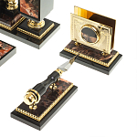 Настольный письменный набор из яшмы и долерита с декором в виде коня Manager Organizer варинант исполнения - 7 | Loft Concept в Кирове