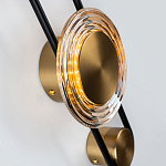 Бра со стеклянными плафонами в форме дисков Savio Brown Glass Disc Light варинант исполнения - 3 | Loft Concept в Кирове