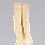 Торшер с изогнутым каркасом Golden Wave варинант исполнения - 3 | Loft Concept в Кирове