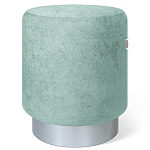 Пуф мятный велюр на металлическом основании Golden Belt варинант исполнения - 1 | Loft Concept в Кирове
