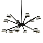 Люстра черного цвета на штанге Noir Supernova варинант исполнения - 1 | Loft Concept в Кирове