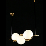 Люстра подвесная светодиодная Jagna 2 Gold and White варинант исполнения - 3 | Loft Concept в Кирове