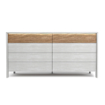 Комод 8 ящиков с подсветкой на рельефном фасаде Warm Industrial варинант исполнения - 1 | Loft Concept в Кирове