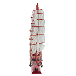 Декоративная модель деревянного красного парусника в подарочной упаковке With The low варинант исполнения - 2 | Loft Concept в Кирове