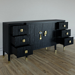 Большой Комод-буфет Elsa Dreams Black с ящиками варинант исполнения - 6 | Loft Concept в Кирове